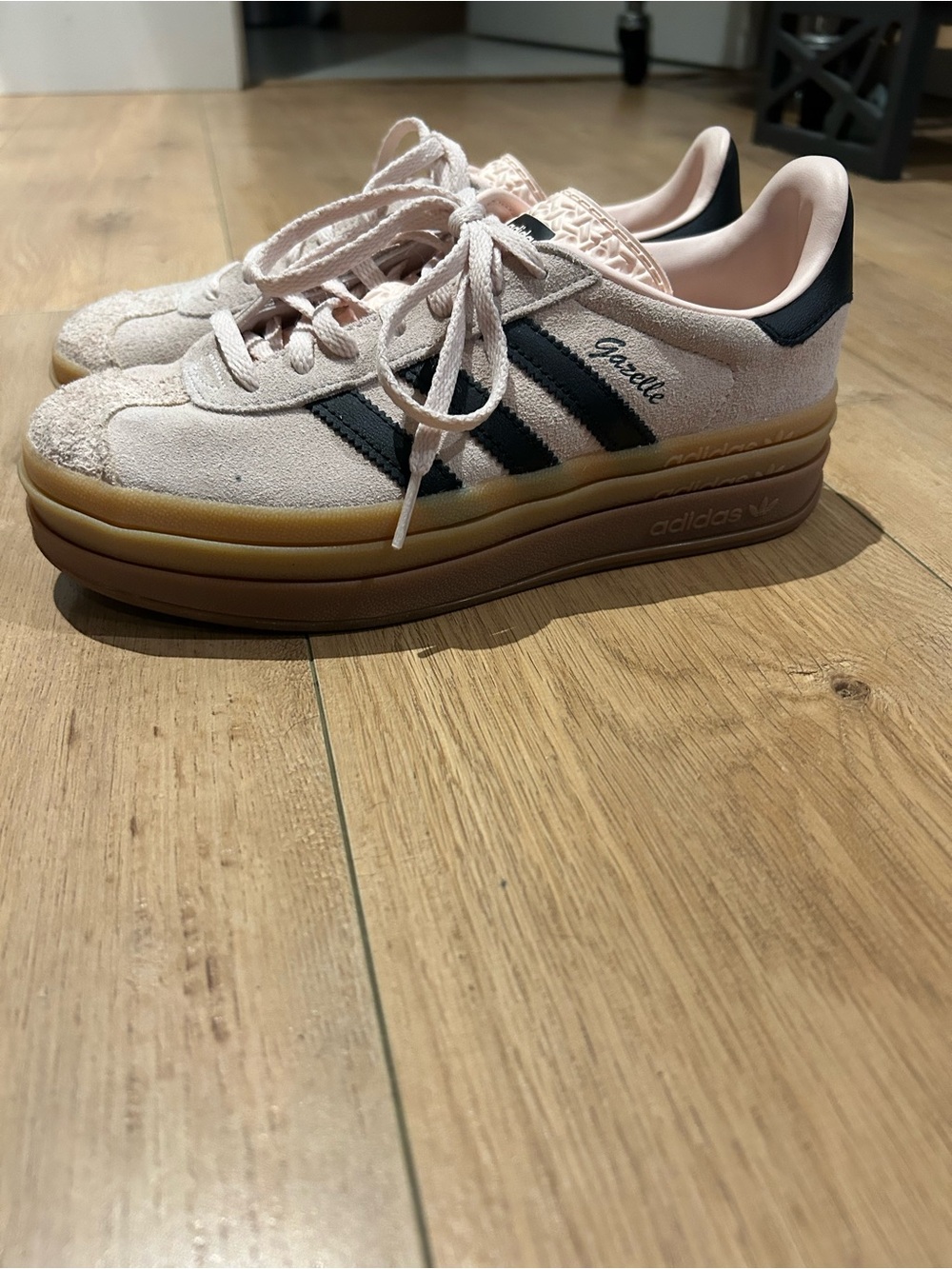 Adidas Gazelle Platform Pink Sneakers Size 6 Women’s EUC